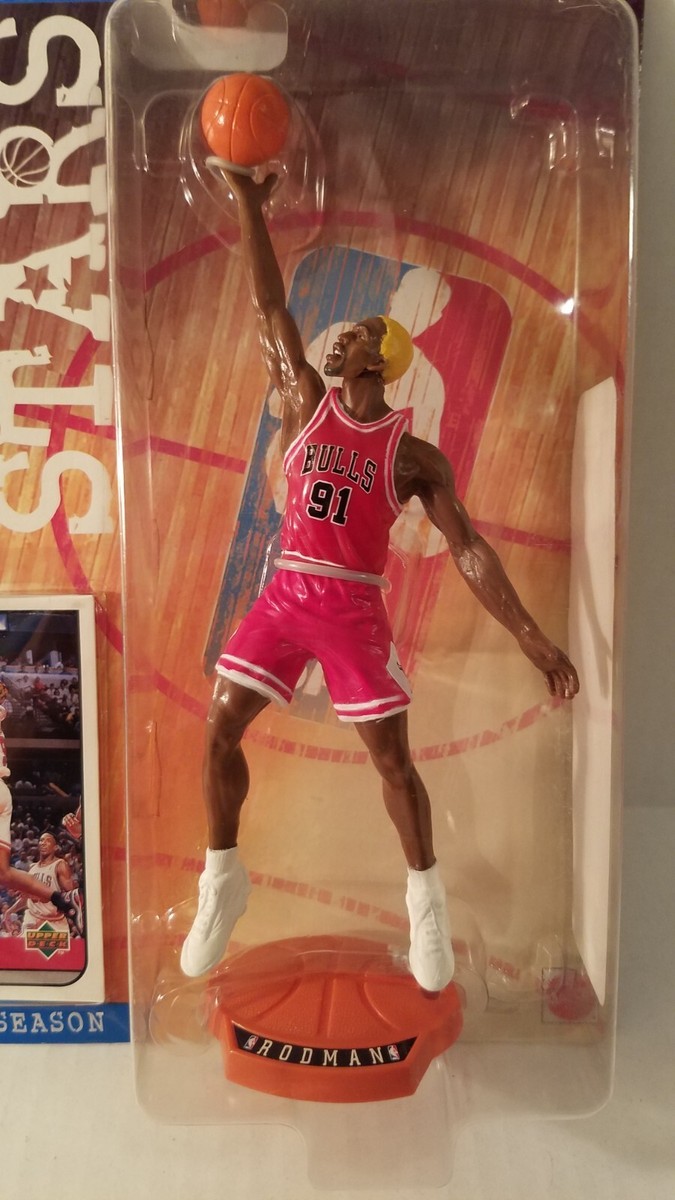 1998/99 Mattel NBA Super Stars Dennis Rodman Bulls Rebound Series