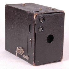Antique Eastman Kodak Brownie Box Camera Film Model B No 2A -No Handle-Black