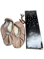 NOS CAPEZIO Split Sole Leather Ballet Adult SLIPPER CG2010 Pink Sz 6 W Dance
