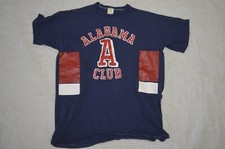 Vintage 90s Russell Athletic Alabama A Club T Shirt Color Block M Made In USA