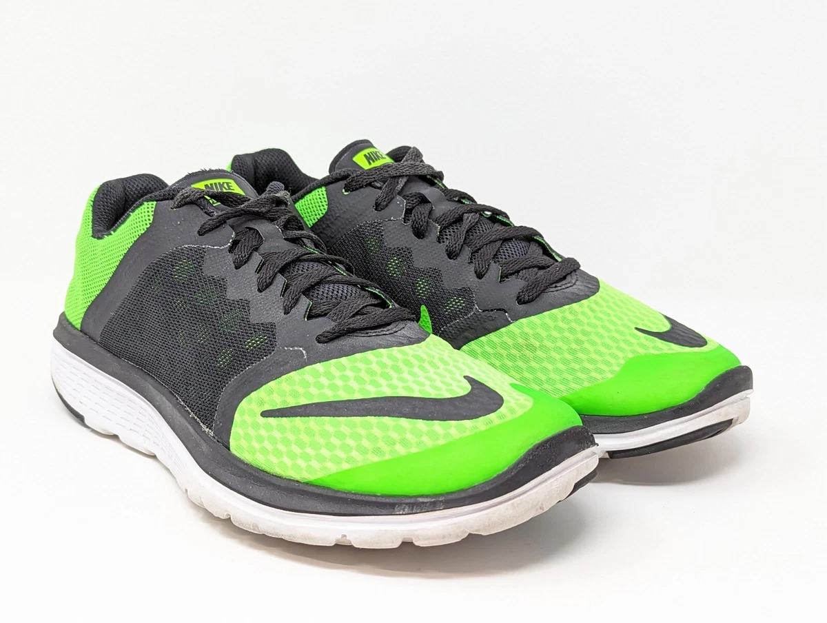 Nike Fitzole Running Shoes 807144 300 Mens Size 6.5 US Green Black Lace Up