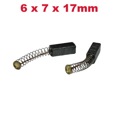 2x Motorkohlen 6x7x17mm für Atlas / AEG FS2 FS2D, Milwaukee VS11 VS11D