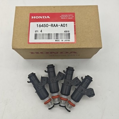 4 NEW FUEL INJECTORS 16450-RAA-A01 ELEMENT ACCORD CR-V 2.4L RSX BASE 2.0L