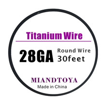 Titanium Wire 30Feet 28 Gauge Hard 0.3Mm for Jewelry Making DIY Arts Crafts Hous