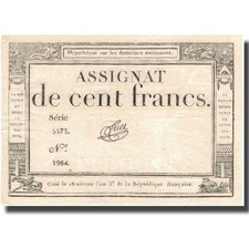 [#578480] Francia, 100 Francs, 1794-1795, Lassia, SC, KM:A78