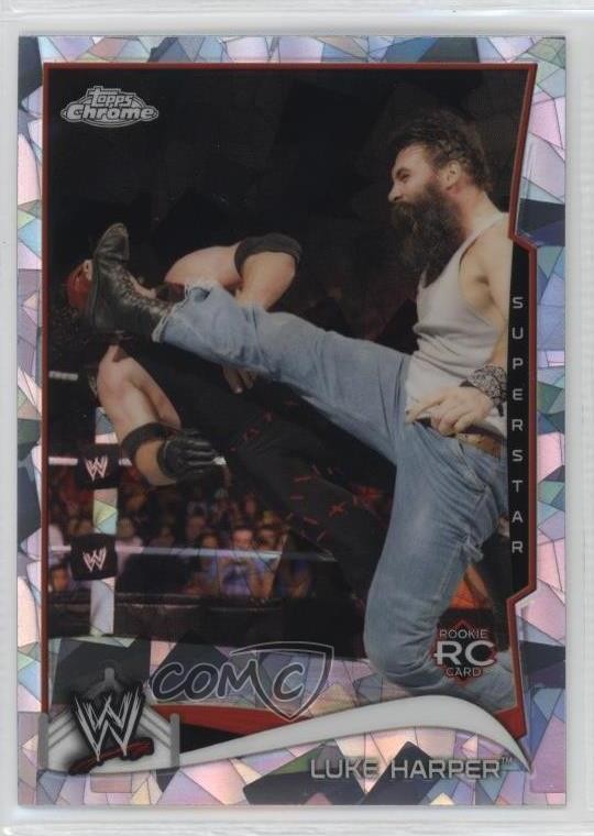 2014 Topps Chrome WWE Atomic Refractor Mr Brodie Lee Luke Harper #30 oh5