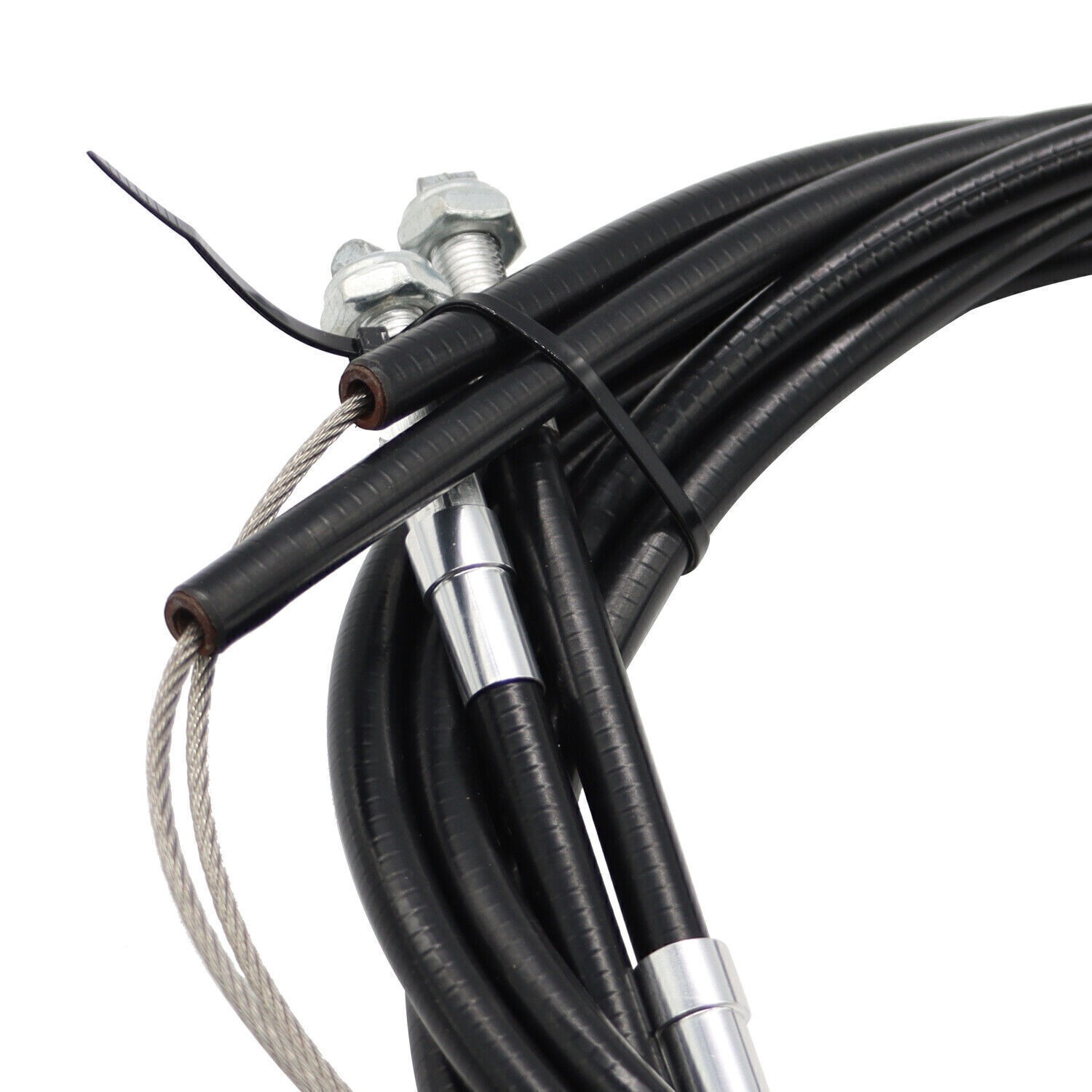 330-9371 Universal Rear Parking Brake Emergency E-Brake Cable Kit Black