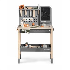 Tool Set, Children's Wooden Workbench Workshop Screw and Nut