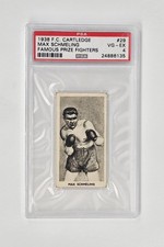 PSA GRADED 4 VG-EX 1938 Cartledge Razor Max Schmeling Famous Prize Fighters #29