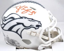 Champ Bailey Signed Broncos Salute 2024 Speed Mini Helmet - Beckett W Hologram