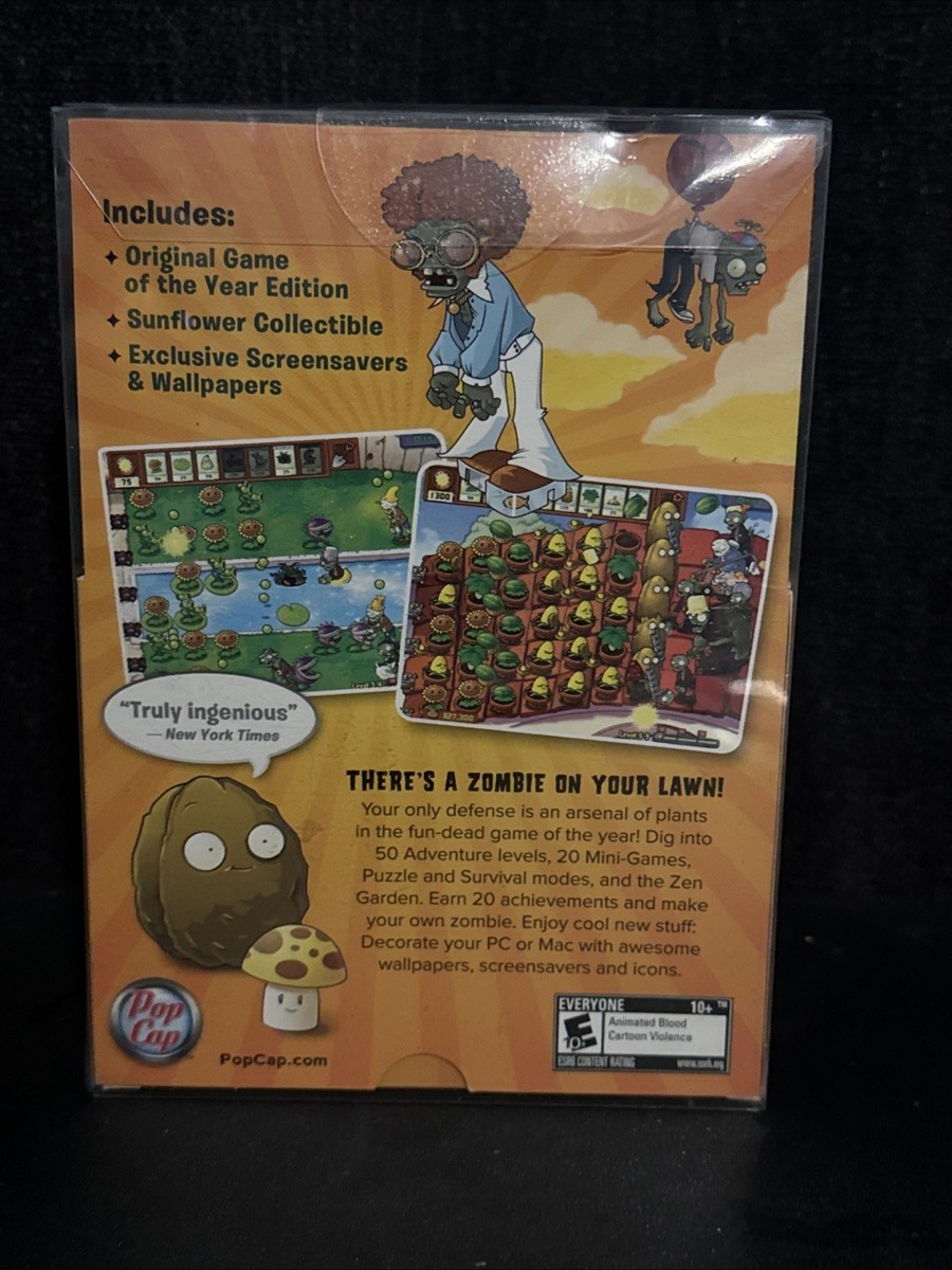Plants vs Zombies Limited Sunflower Edition PC Game + Toy Figure