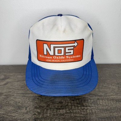 Vintage 90s NOS Nitrous Oxide System Mesh SnapBack Hat Cap Racing Mechanic 1990