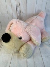 FAO Schwarz ToysRUs Plush Pink Cream Penelope Large Dog Stuffed Animal 20"