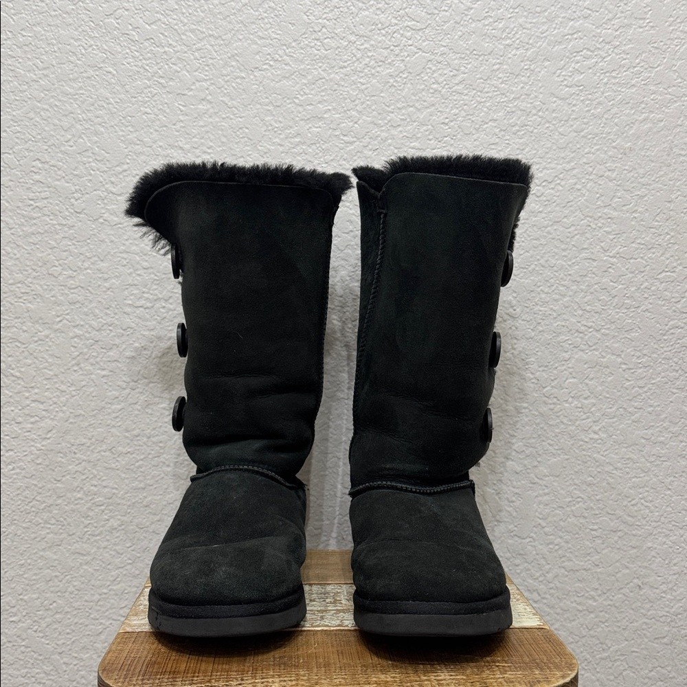 UGG Bailey Button Triplet Three Button Black Boot… - image 3