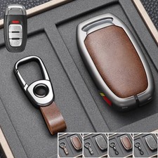 Zinc Alloy Leather Car Key Case Cover For Audi A5 S6 Q5 Rs S4 A3 A4 Tt A6 A7 A8 Zinc Alloy Leather Car Key Case Cover For Audi A5 S6 Q5 Rs S4 A3 A4 Tt A6 A7 A8
