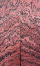 Pistol Grips/Knife scales Purple Wood Bookmatched Handles 5.2"x3.2"x0.38"
