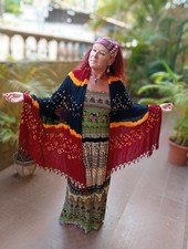 WHOLESALE BUNDLE JOBLOT Tie Dye Shawl Wrap Pashmina Hippy Festival / Beach x 10