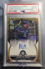 Felnin Celesten Bowman Chrome 2023 Gold Refractor /50 Auto