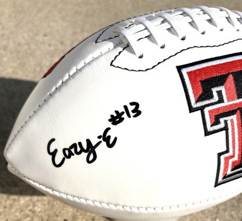 ERIK EZUKANMA Texas Tech SIGNED Football JSA COA MIAMI DOLPHINS TT - Picture 2 of 4