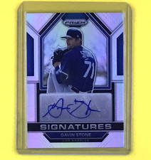 2023 Panini Prizm - Signatures Gavin Stone #SIG-GS Silver Prizm (AU, RC)