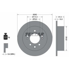 Disque de frein Hyundai SONATA
