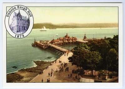 Reproduktion Postkarte - Dunoon Pier & Waterfront Anfang 1900 - unbesendet