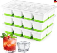 EiswüRfel Form, 3Er-Set Silikon Groß EiswüRfelform Mit Deckel, GroßEr Bpa