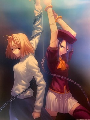 Rare item Tsukihime B2 poster Arcueid Shion TYPE MOON Official Takashi Takeuchi