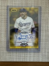 2025 Stadium Club Nathan Eovaldi Yellow Autograph Parallel Texas Rangers SCBA-NE