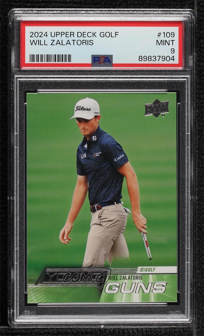 2024 Upper Deck Young Guns Will Zalatoris #109 PSA 9 MINT 0h2x