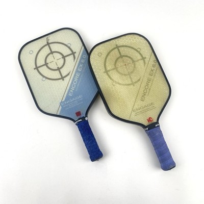 Lot of 2 Engage Encore EX 6.0 Pickleball Paddles - Green & Blue