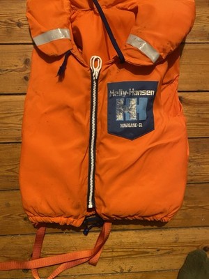 Vintage Helly Hansen Junior Schwimmweste 50N orange 30-40kg