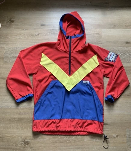 Vintage Color Block Anorak 1993 Olympic Biathlon Trials Alaska Posh House XL - product listing photo