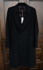 NWT Quince Italian Wool Double Breasted Coat in Black Size Small. Retails 190