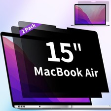 2 Pack Privacy Screen Compatible with MacBook Air 15 Inch Screen Protector