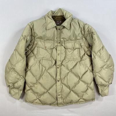 Vintage Walls Blizzard Pruf Insulated Khaki Beige Down Insulated Jacket Medium