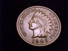 1905  Indian Head Cent,  Fine  Grade