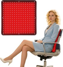 18" x 18"Red Light Therapy Mat for Body, 255 LEDs 660nm 850nm Infrared Light ...