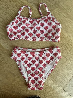Roberta Roller Rabbit Kids Bikini Hearts Size 1 Never Been Worn!