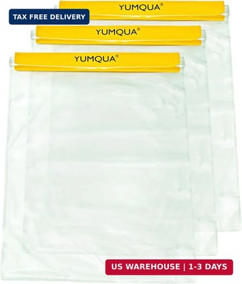 YUMQUA Waterproof Bags Large Size 3 Pack, Clear Watertight Pouch Holder for Docu