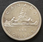 1966 Canada Silver $1 Dollar - 80% Silver