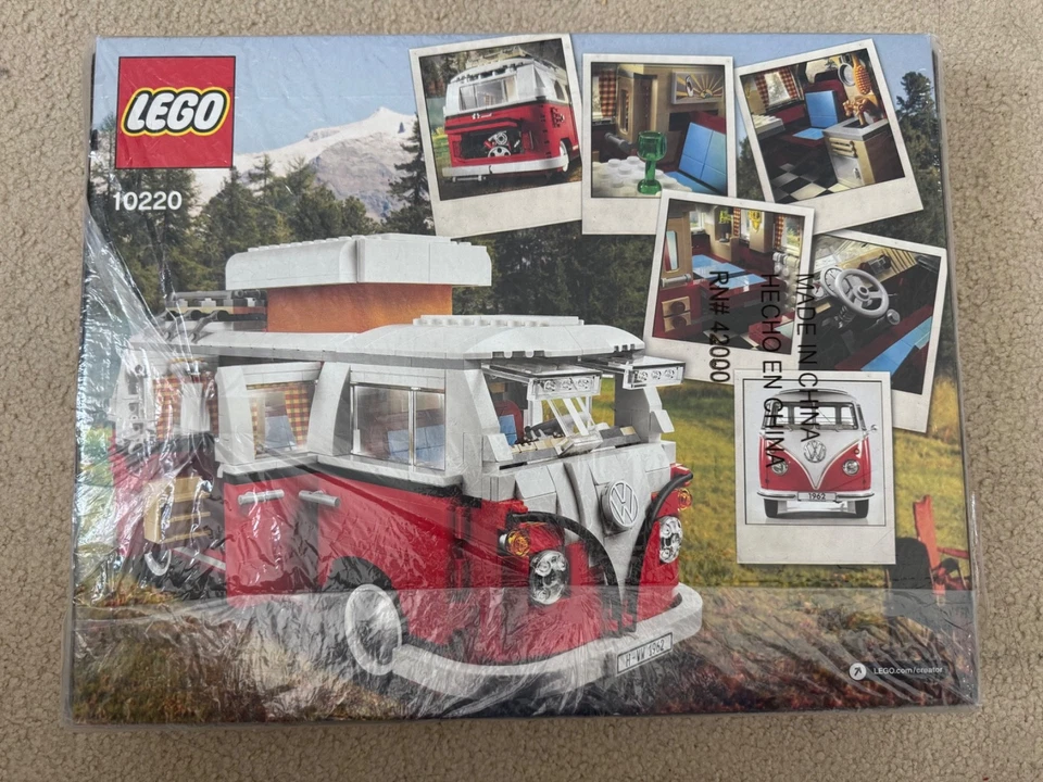 乐高雕塑大众 T1 露营车 10220 施工套装(1334 件) — 第 2/2 张图片