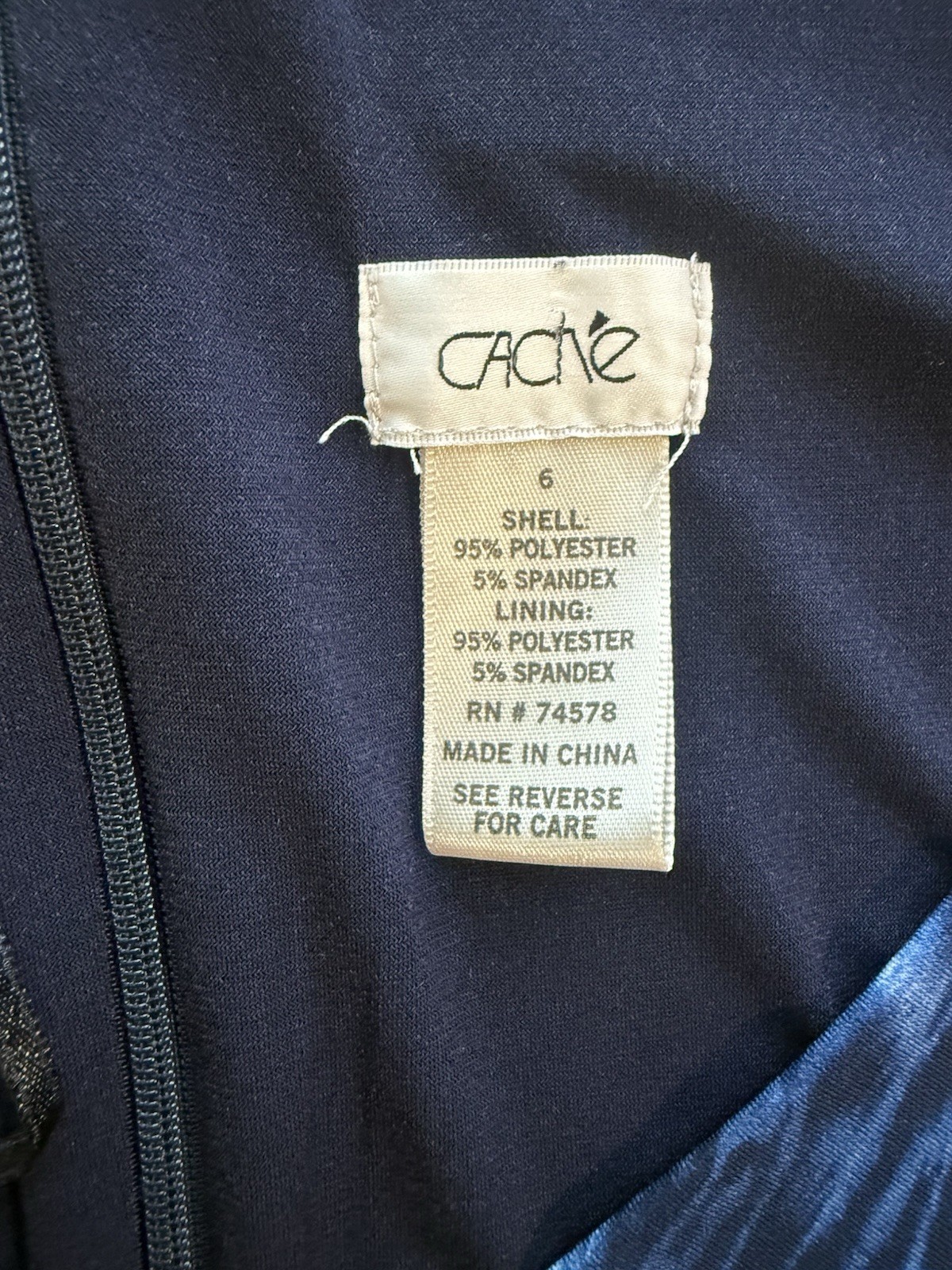 Cache Blue Multicolor Geometric Bodycon Knee Leng… - image 5