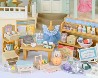 Sylvanian Country Market Ersatzteile Apotheke Spielzeug Leuchtschild Geländer Calico Critters
