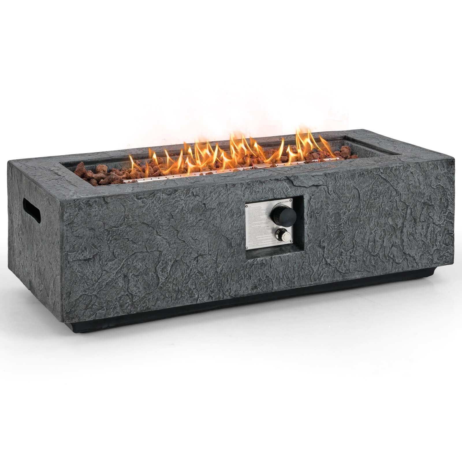 42.5" Magnesium Oxide Propane Gas Fire Pit w/Stainless Steel