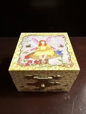 Tooth Fairy Box Girly Satin Cushion Mirrored Box
