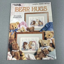 Leisure Arts ~ Bear Hugs Cross Stitch Leaflet 2065 by Donna Richardson 1991