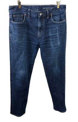 Outerknown Jeans Mens 34x33 Dark Blue SEA Local Straight Fit 5 Pocket