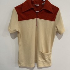 Vintage King Louie Men  s Polo Shirt - 70s Retro Style, Size 34, Bowling Wear