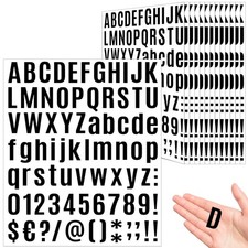 980 Pcs 12 Sheets Letter Stickers Small, 1 Inch Vinyl Letter Stickers Self-Ad...
